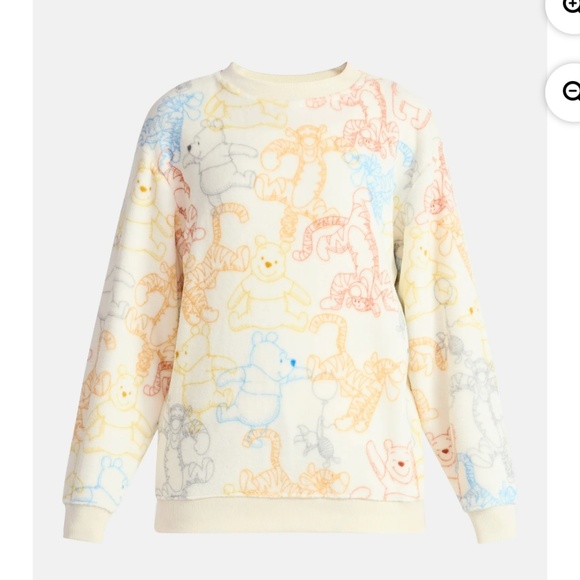 Winnie The Pooh Woman’s Graphic Print Sweatshirt Size XL NWT - Picture 5 of 8